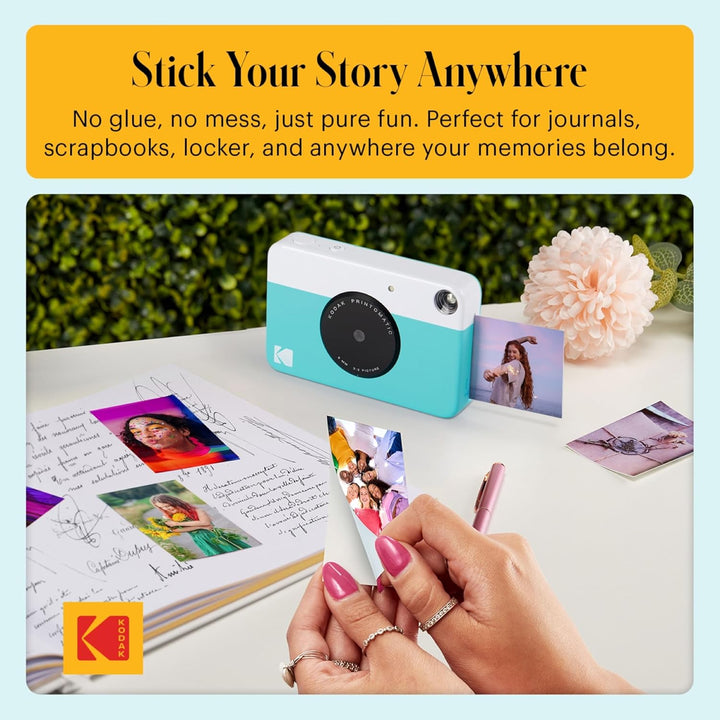 KODAK Printomatic Vollfarb-Sofortdruckkamera-Starterpaket + Softcase + Zink-Fotopapier, 20 Stück – B