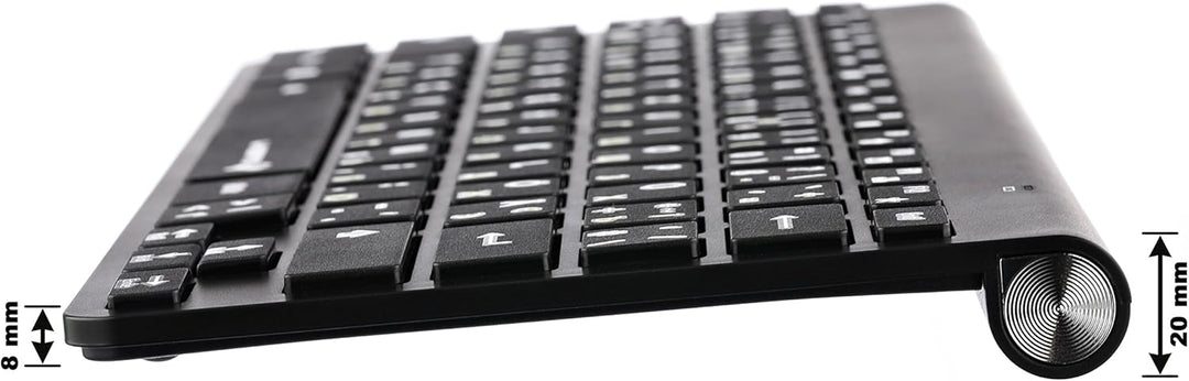 Lacerto® | Russisch-Deutsche Multimedia Tastatur, USB, Spritzwassergeschützt | OFFICE-DR568 OFFICE-D
