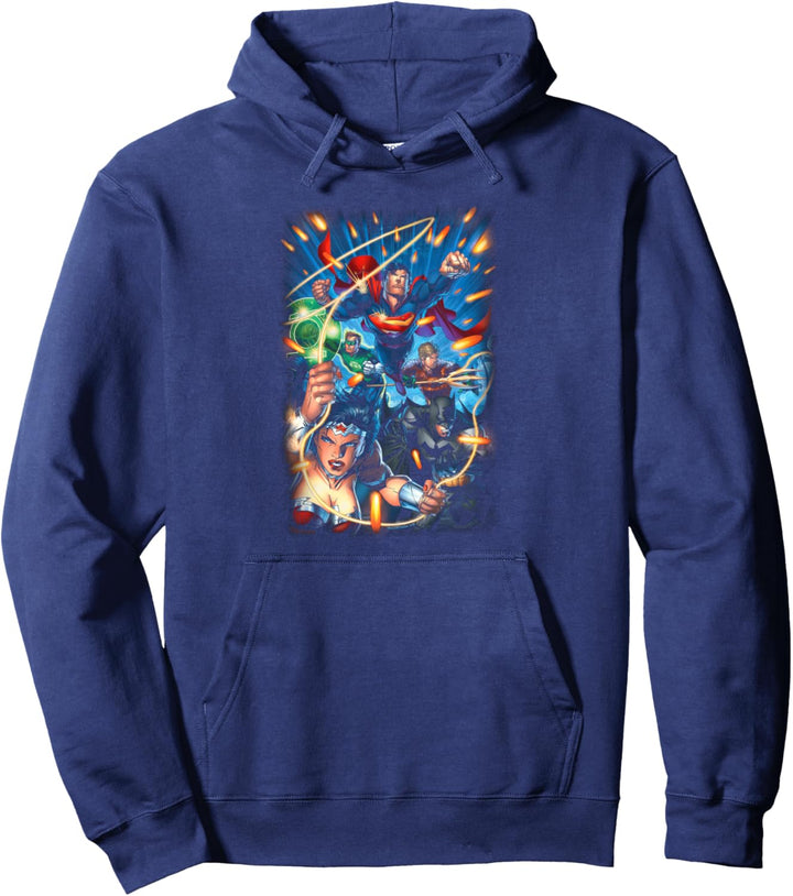 Justice League Under Attack Pullover Hoodie