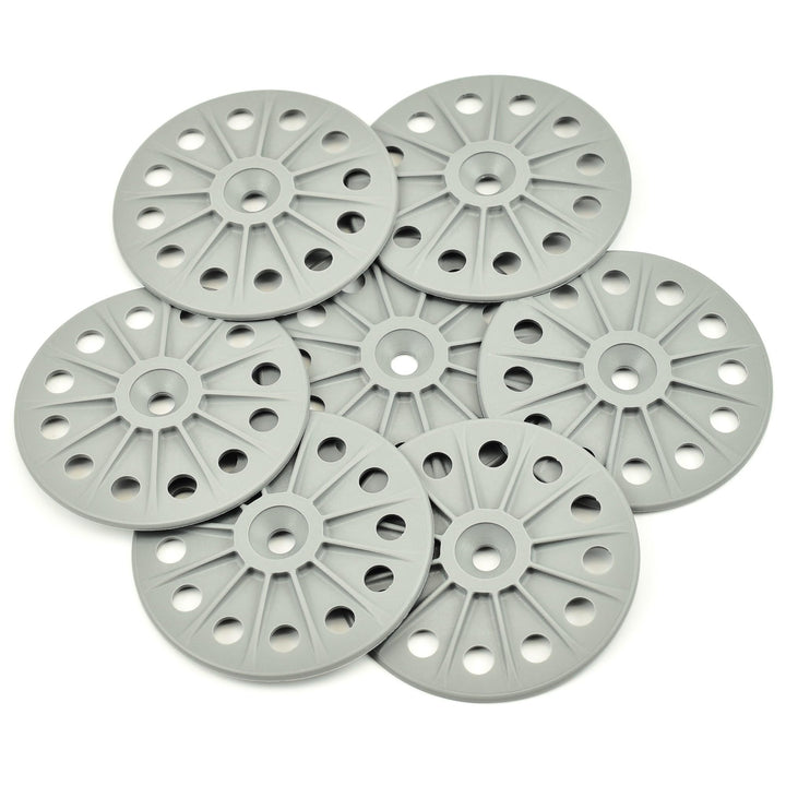100 Stück 60mm verstärkte 30% Glasfaserscheiben zur Befestigung von starren Dämmplatten,