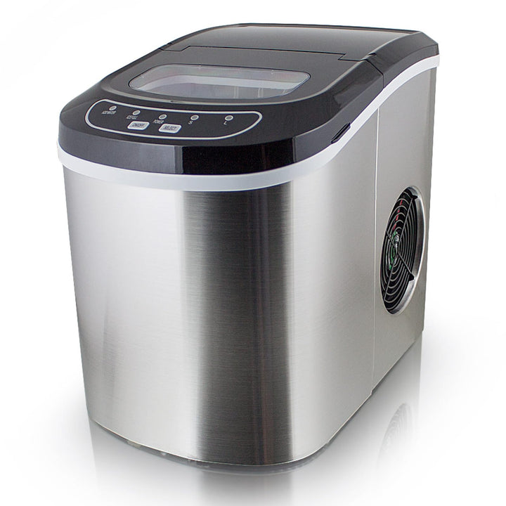 Eiswürfelmaschine Eiswürfelbereiter Eiswürfel Ice Maker EIS Maschine Icemaker (Edel Stahl)