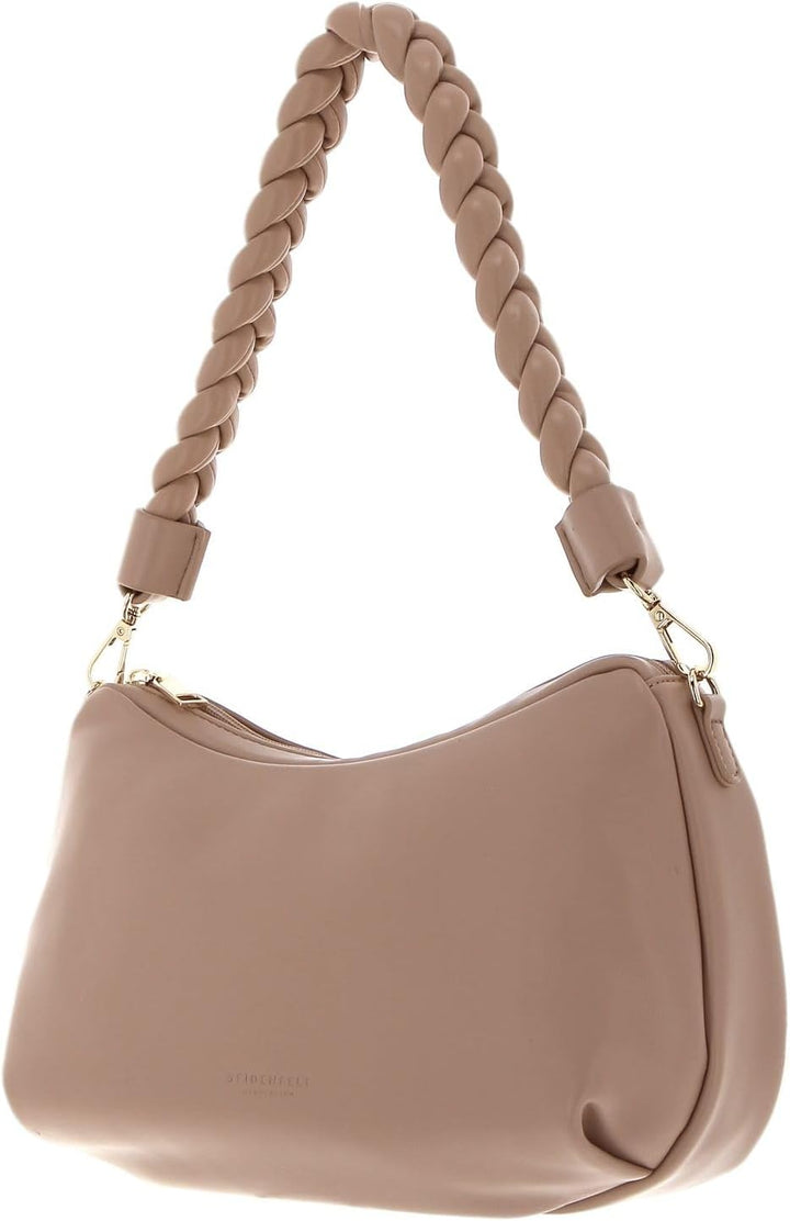 Seidenfelt Ikast Hobo - Umhängetasche 31 cm beige/gold