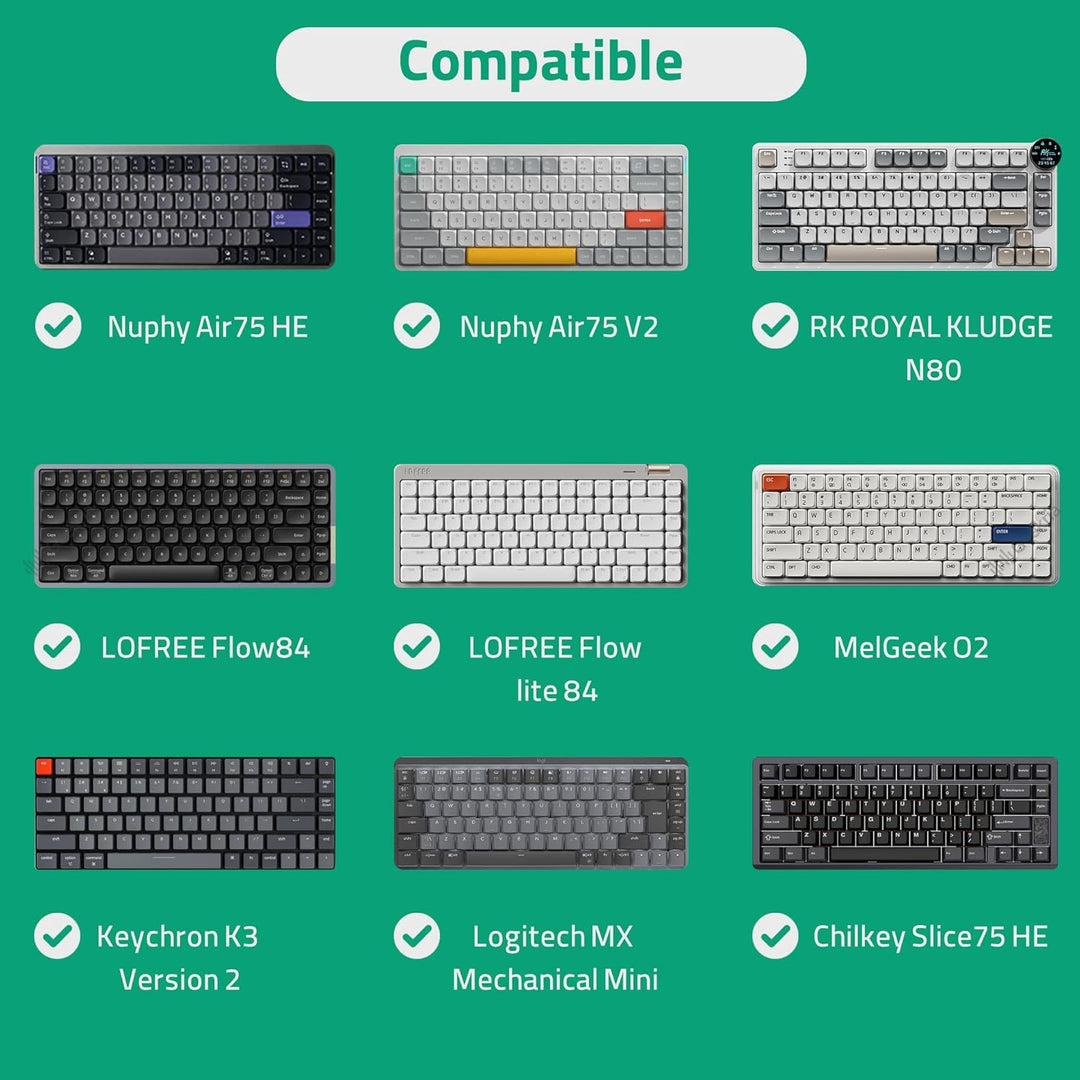 Geekria Ultra Slim Keyboards Tragetasche, kompatibel mit MelGeek O2, Flow Lite 84, Logitech MX Mecha