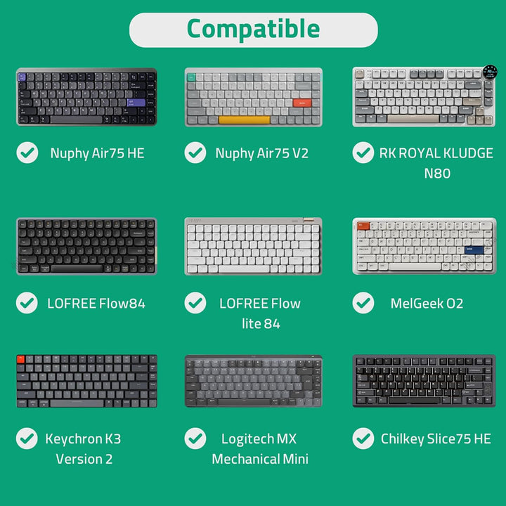 Geekria Ultra Slim Keyboards Tragetasche, kompatibel mit MelGeek O2, Flow Lite 84, Logitech MX Mecha