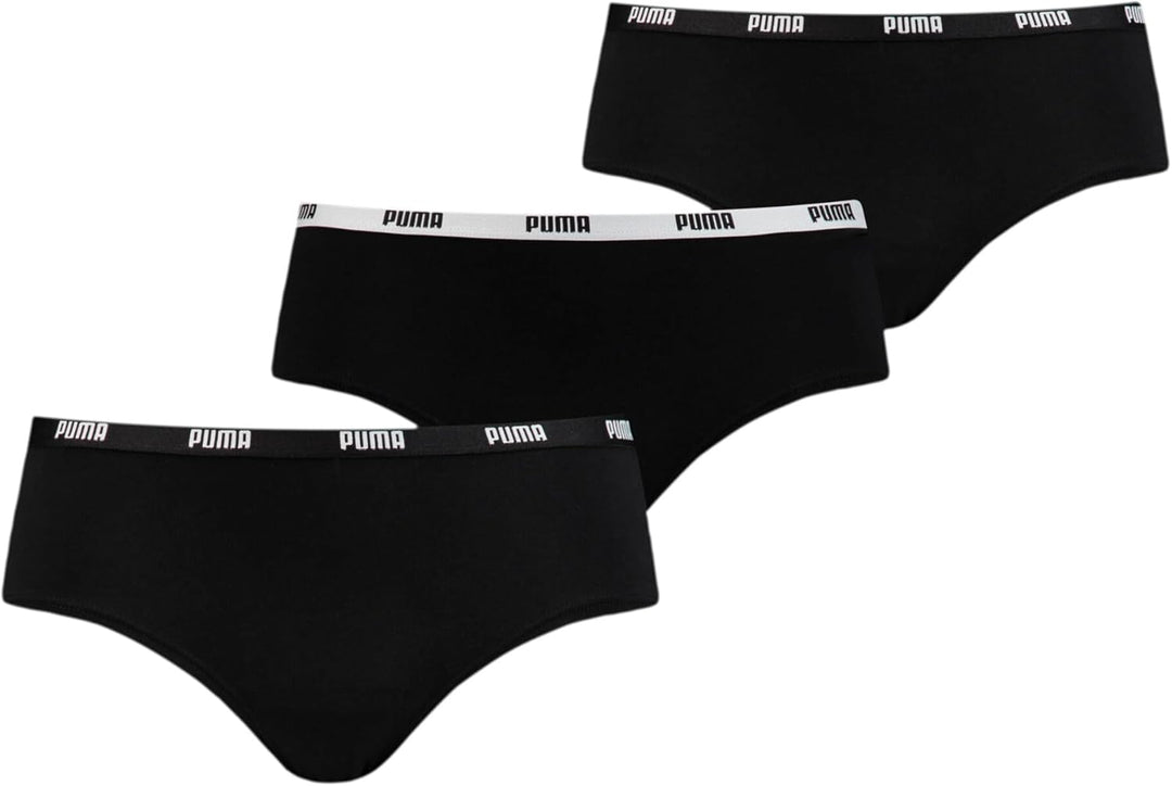 PUMA Damen Hipster Unterwäsche L Schwarz, L Schwarz