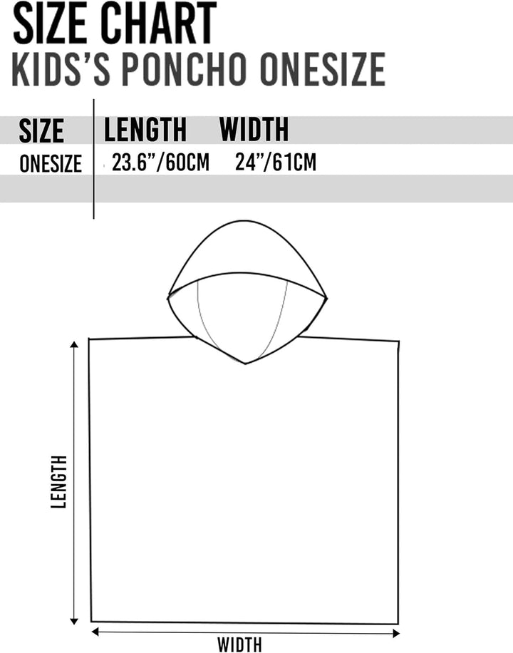 Disney Mickey Mouse Unisex Poncho Badetuch Kinder Mädchen Jungen