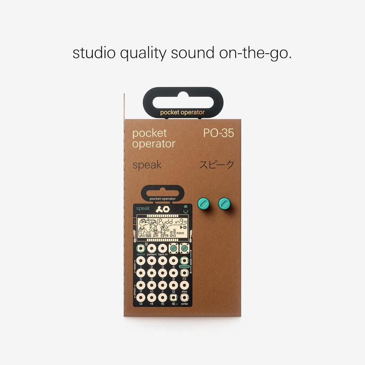 Teenage Engineering PO-35 Speak Pocket Operator - Vocal-Synthesizer und Sequenzer mit eingebautem Mi
