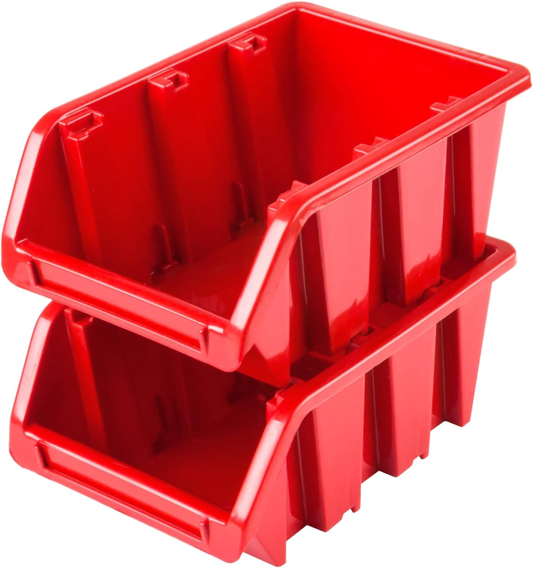 Lagersystem Werkstattregal | 78 x 78 cm | 25 stck. Box | Wandregal mit Stapelboxen - Wandplatten Ext