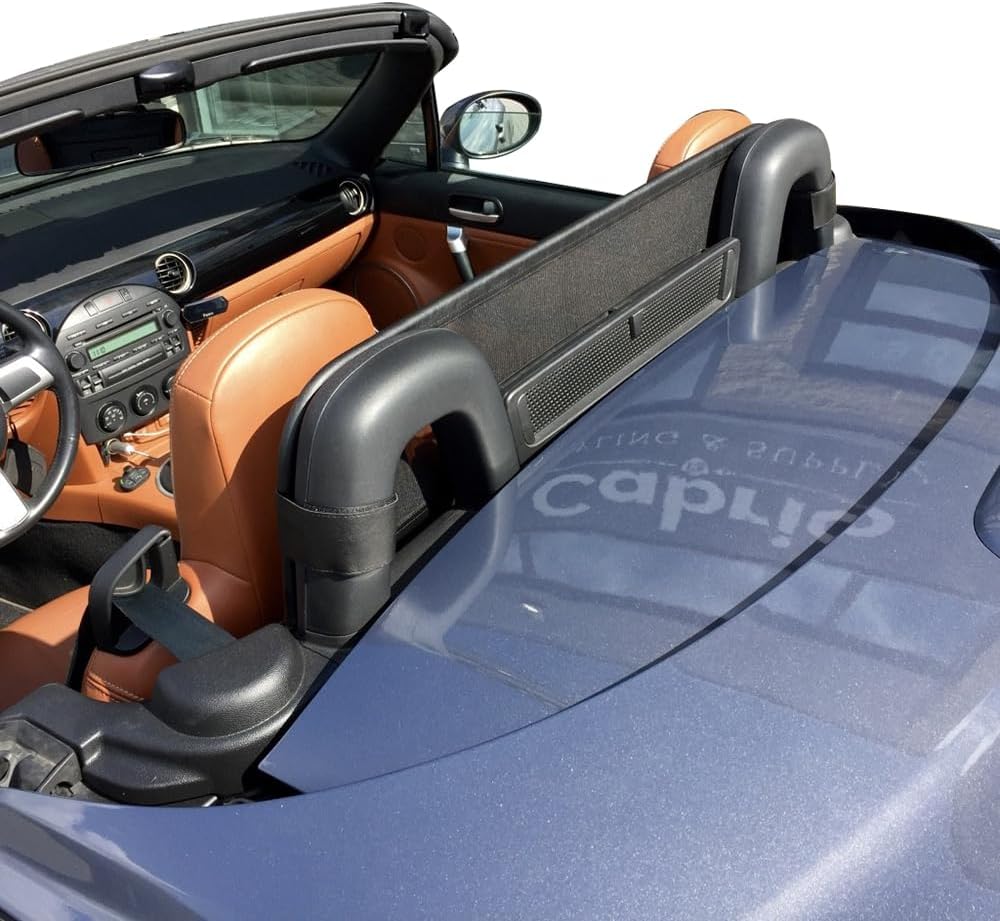 Aperta Windschott passend für Mazda MX-5 NC 100% Passgenau OEM Qualität Schwarz Windstop Windabweise