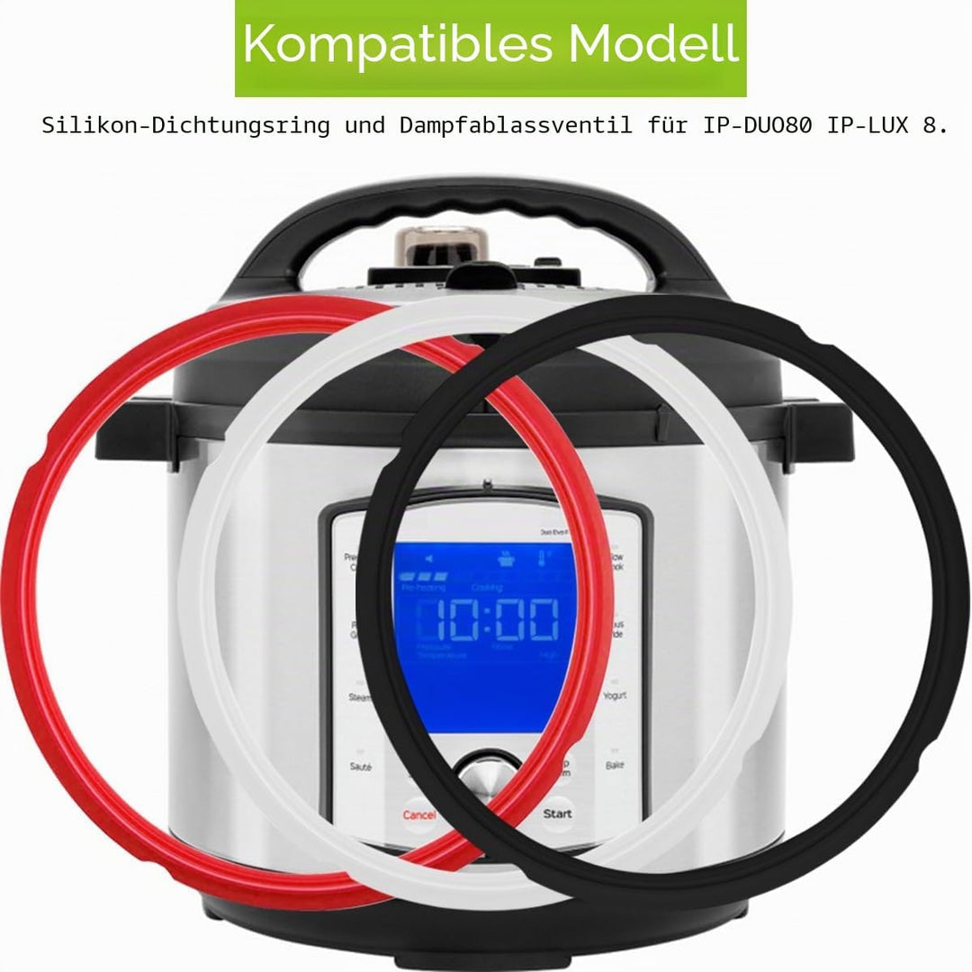 Silikon Dichtung für Instant Pot 8 Quart (QT), Ersatzteile Ersatzdichtung für Instant Pot 8 Quart (Q