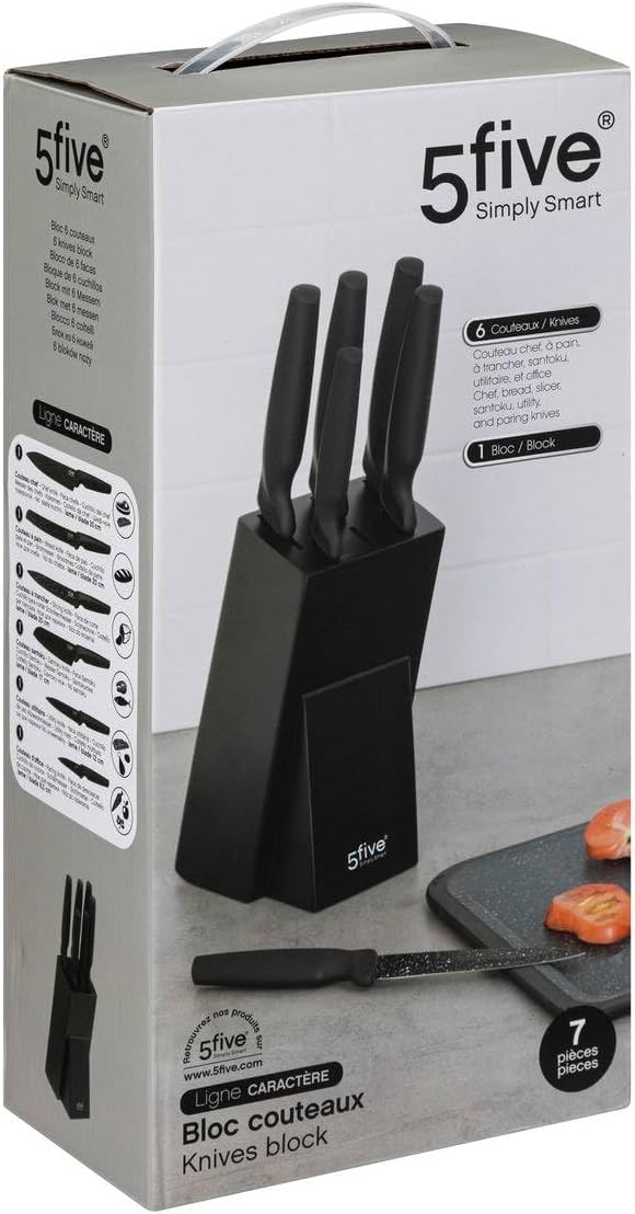 5 five simply smart 5five - block 6 messer schwarz