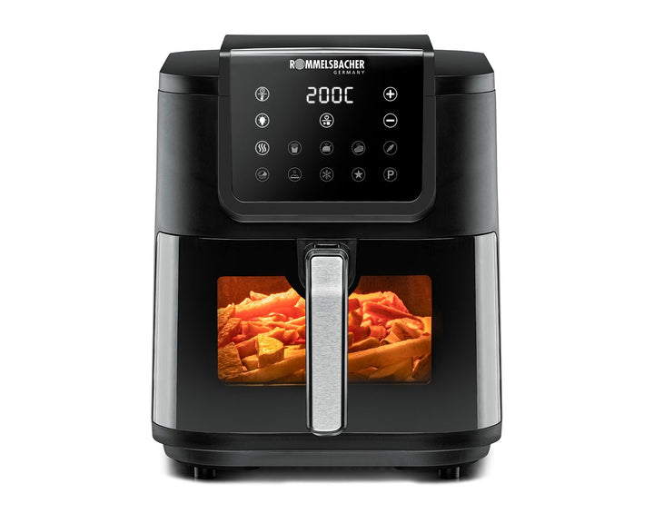 ROMMELSBACHER Heissluftfritteuse FRH 1700, XXL-Backraum 8 Liter (ca. 21 x 30 cm) für 1.000 g Pommes,
