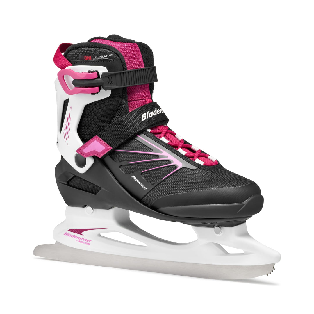 Bladerunner Igniter XT Ice W Allround-Schlittschuh für Freizeitläufer, Damen, Schwarz/Fuchsia 40.5 (