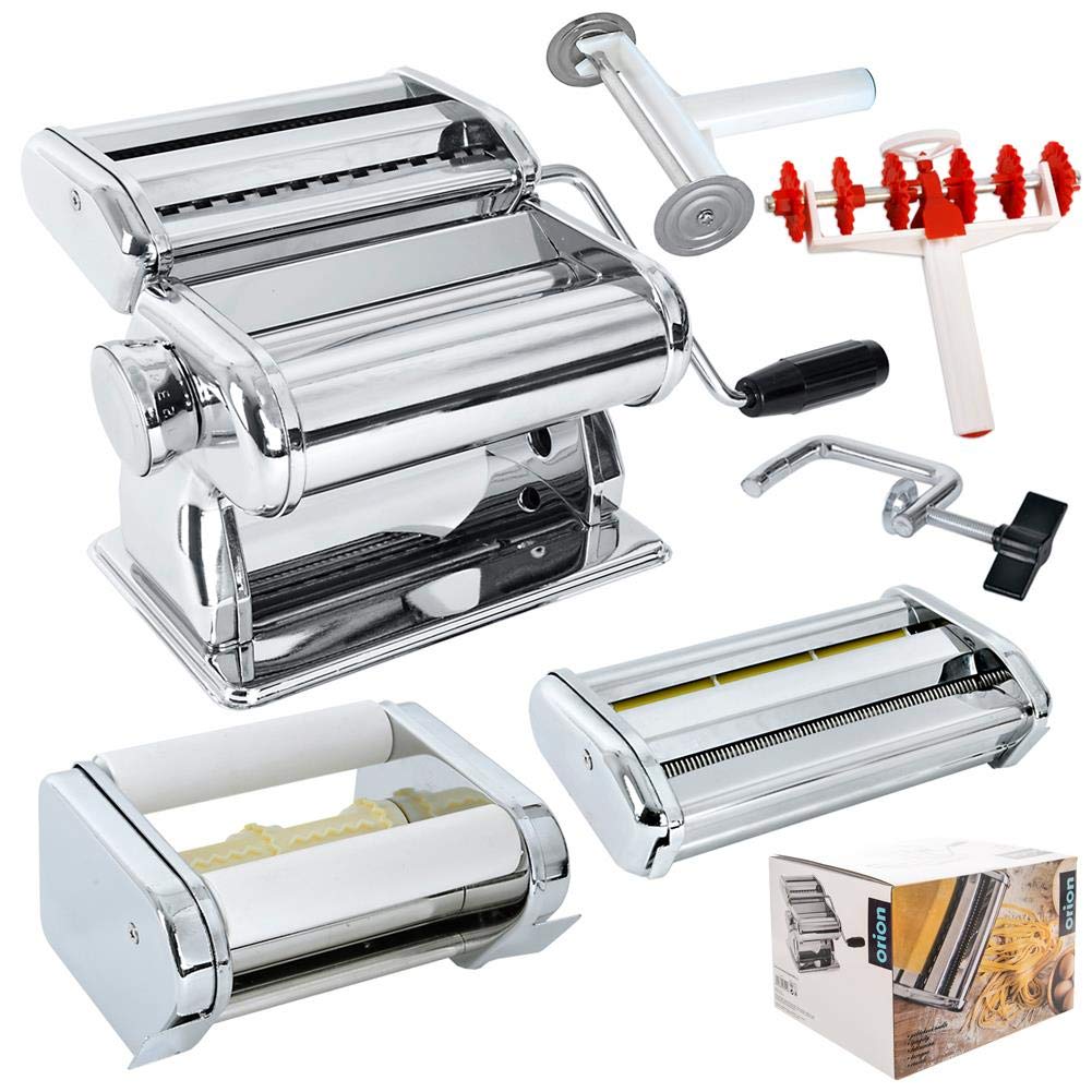 ORION Manuelle Nudelmaschine Pastamaker für hausgemachte Nudeln, Ravioli, Kuchen, Lasagne,
