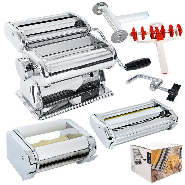 ORION Manuelle Nudelmaschine Pastamaker für hausgemachte Nudeln, Ravioli, Kuchen, Lasagne,
