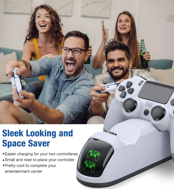 PS4 Controller Dockingstation mit Ladekabel, 1,8 Stunden Schnellladung, PS4 Controller, Ladestation