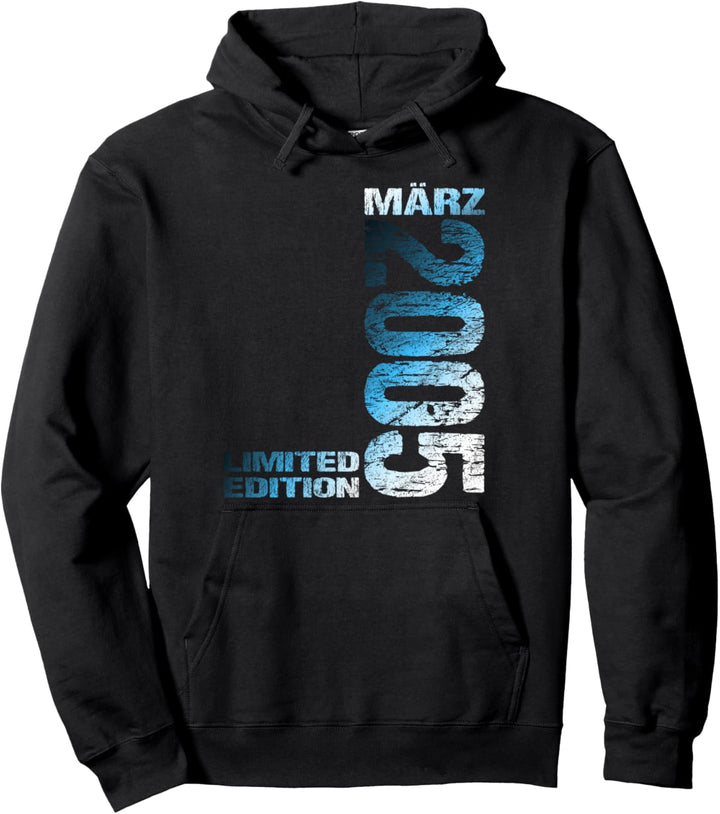 März 2005 Mann Frau 19. Geburtstag Limited Edition 19 Pullover Hoodie
