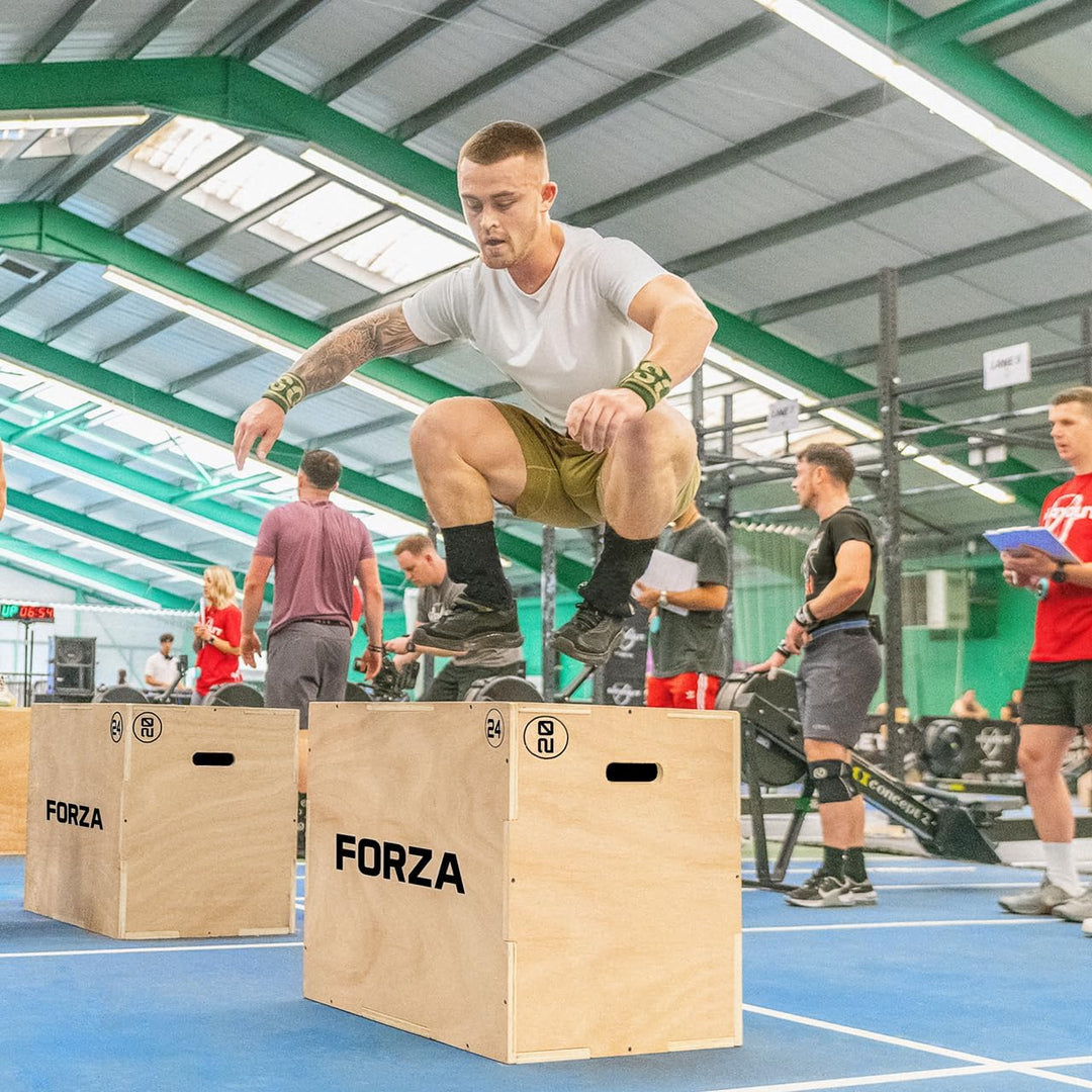 METIS 3-in-1 Plyo Jump Box - Krafttraining | Indoor Box aus Holz | 51cm, 61cm, 76cm