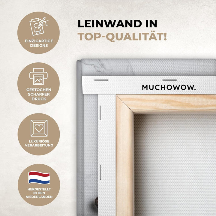 MuchoWow© Leinwandbild Gross 120x80 cm XXL Dekoration Wohnzimmer Bilder Pictures Wall Decoration Liv