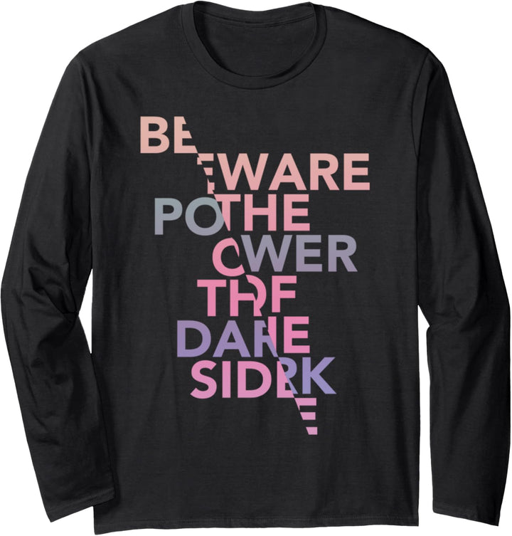 Star Wars The Last Jedi Beware The Powers Pastel Text Langarmshirt