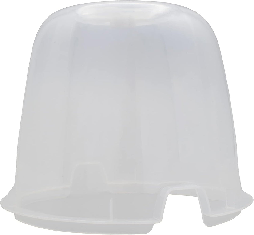 Plastard 3er-Set Anzuchthaube mit Blumentopf 16 cm Durchmesser Anthrazit runder Anzuchttopf Anzuchth
