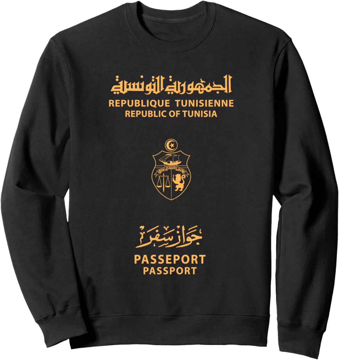 Tunesien, Tunesien Reisepass, Tunesien Flagge, Tunesien. Sweatshirt