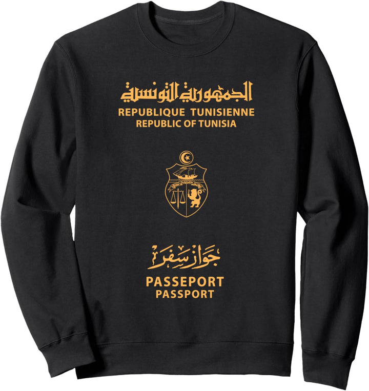 Tunesien, Tunesien Reisepass, Tunesien Flagge, Tunesien. Sweatshirt