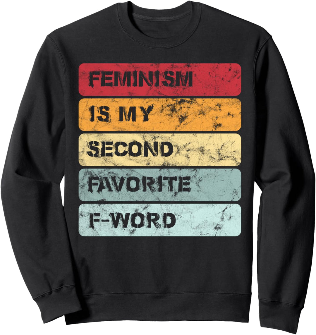 Feminist Vintage Feminismus Grl Retro Geschenkidee Sweatshirt