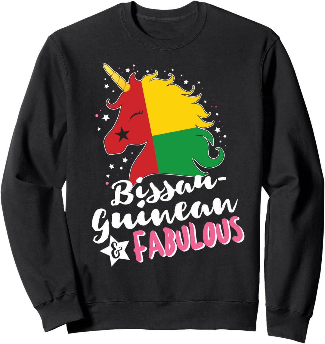 Bissau-Guineisches Einhorn Flagge von Guinea-Bissau Sweatshirt
