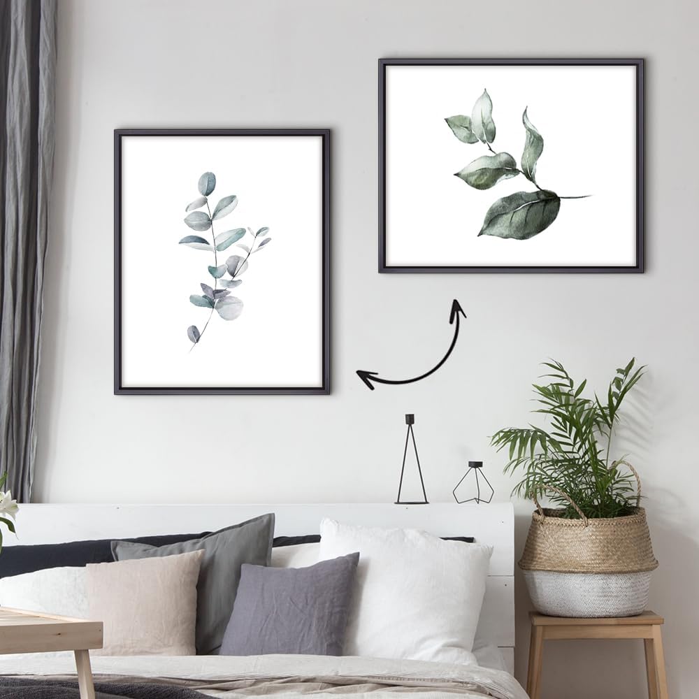 Bildershop-24 Schattenfugenrahmen Lemgo für Keilrahmenbilder und Leinwände 80x120cm Schwarz Matt