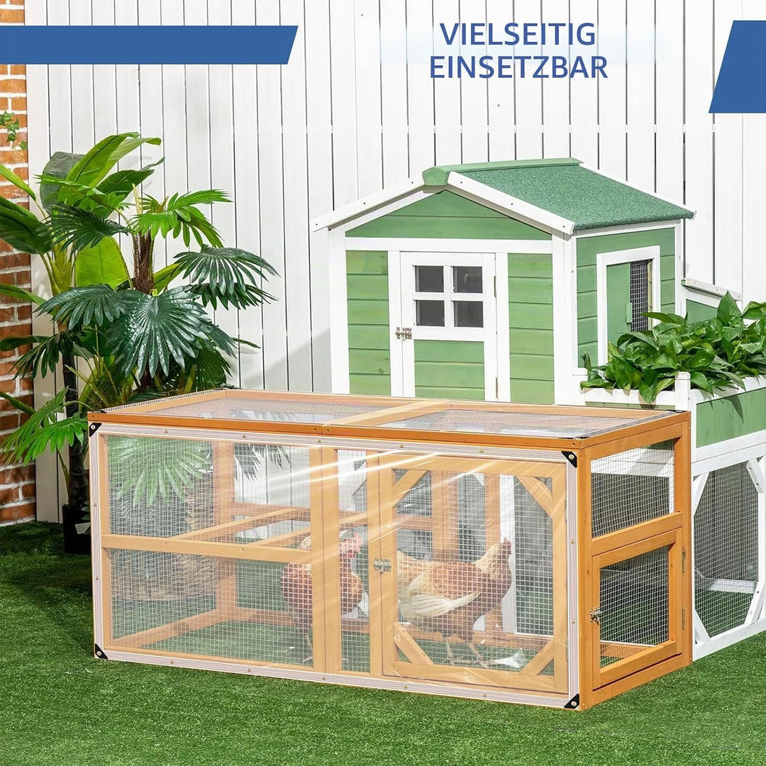 Transparente Plane mit Ösen, Wetterfeste Strapazierfähige Abdeckplane, 0.4 mm 450 g/m² PVC-Material