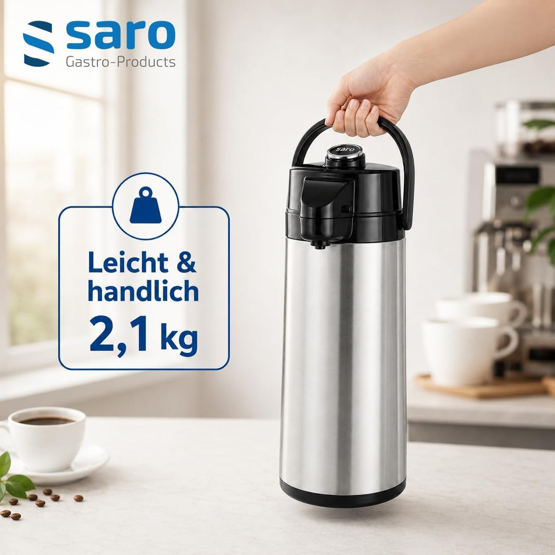 Saro 317-2076 Isolierpumpkanne S/S, 2,2 L Single, Single