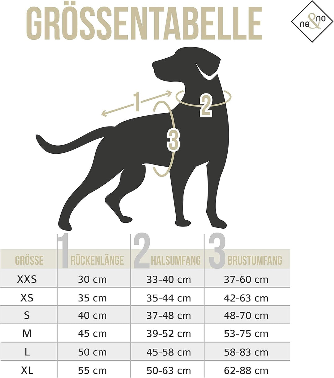 ne&no Hundemantel mit Geschirr für Hunde (L, lila) - Wasserdicht, Reflektierend, Acryl, Outdoor L li