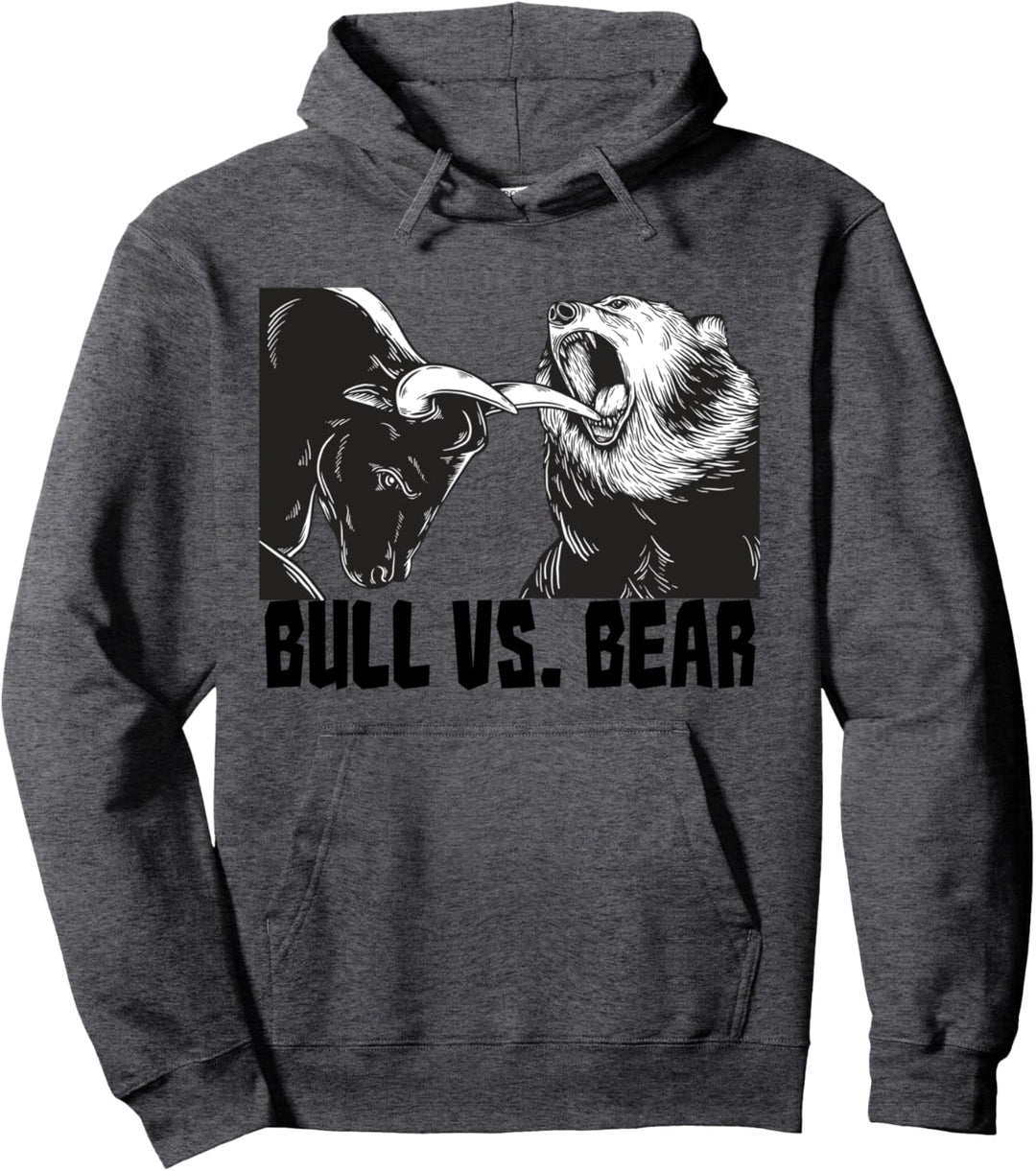 Bulle vs Bär Bullenmarkt Bärenmarkt Aktien Börse Pullover Hoodie