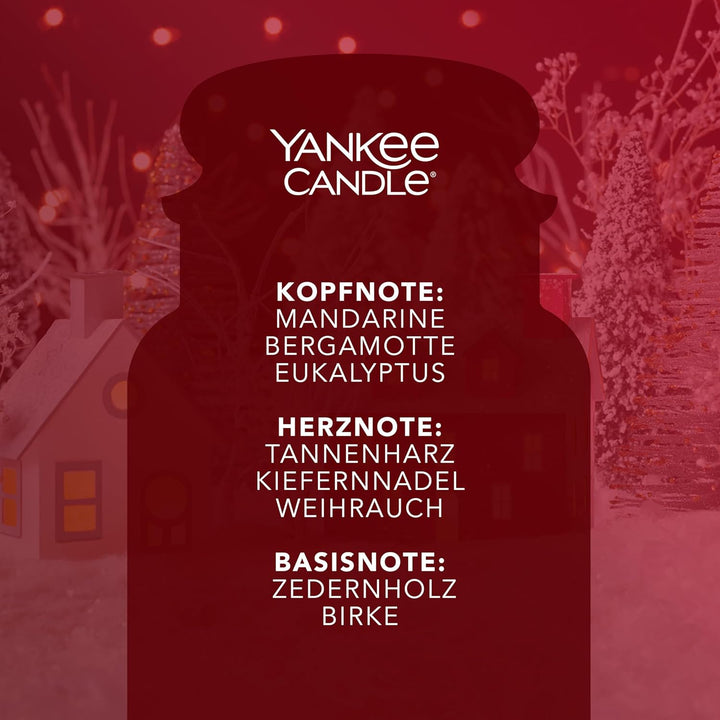 Yankee Candle Duftkerze im Glas (Grosse Kerze im Glas) | Christmas Magic | Brenndauer bis zu 150 Stu