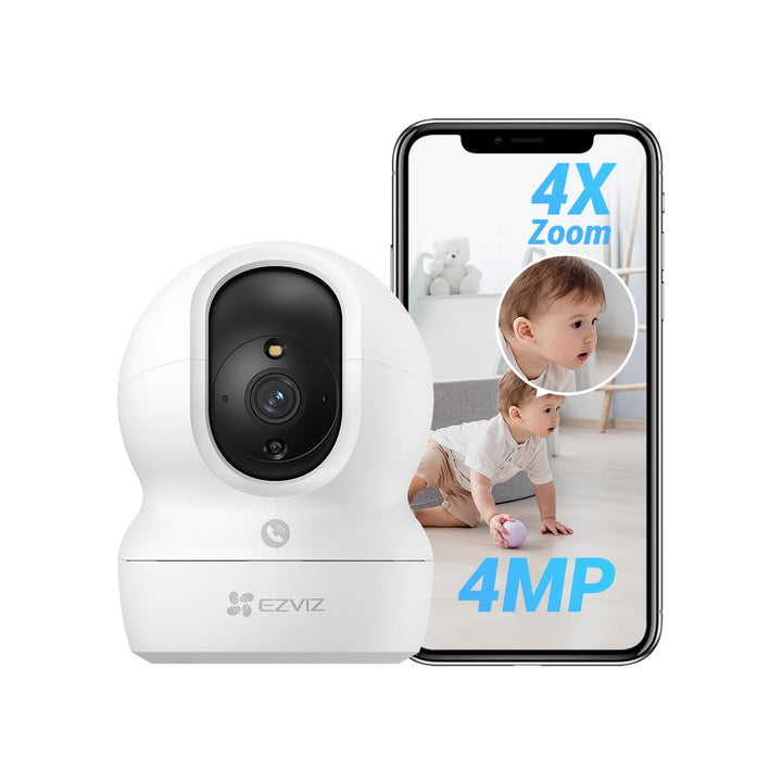 EZVIZ WLAN Indoor Überwachungskamera, 360º PTZ IP Kamera mit Farbnachtsicht, Personen-/Geräuscherken