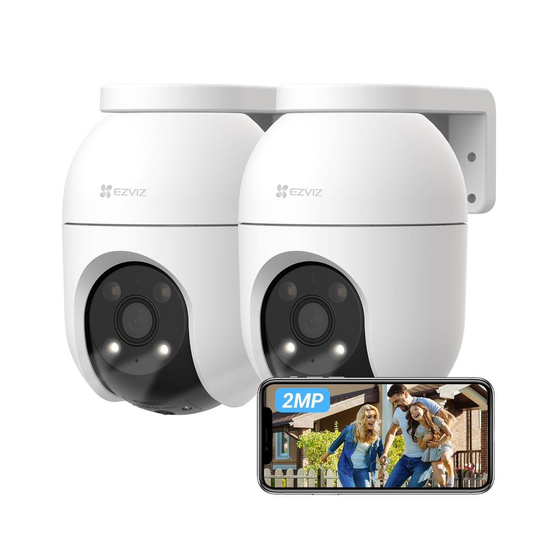EZVIZ 2MP Überwachungskamera Aussen, WLAN IP Kamera mit 360° Abdeckung und Zwei-Wege-Audio, Personen