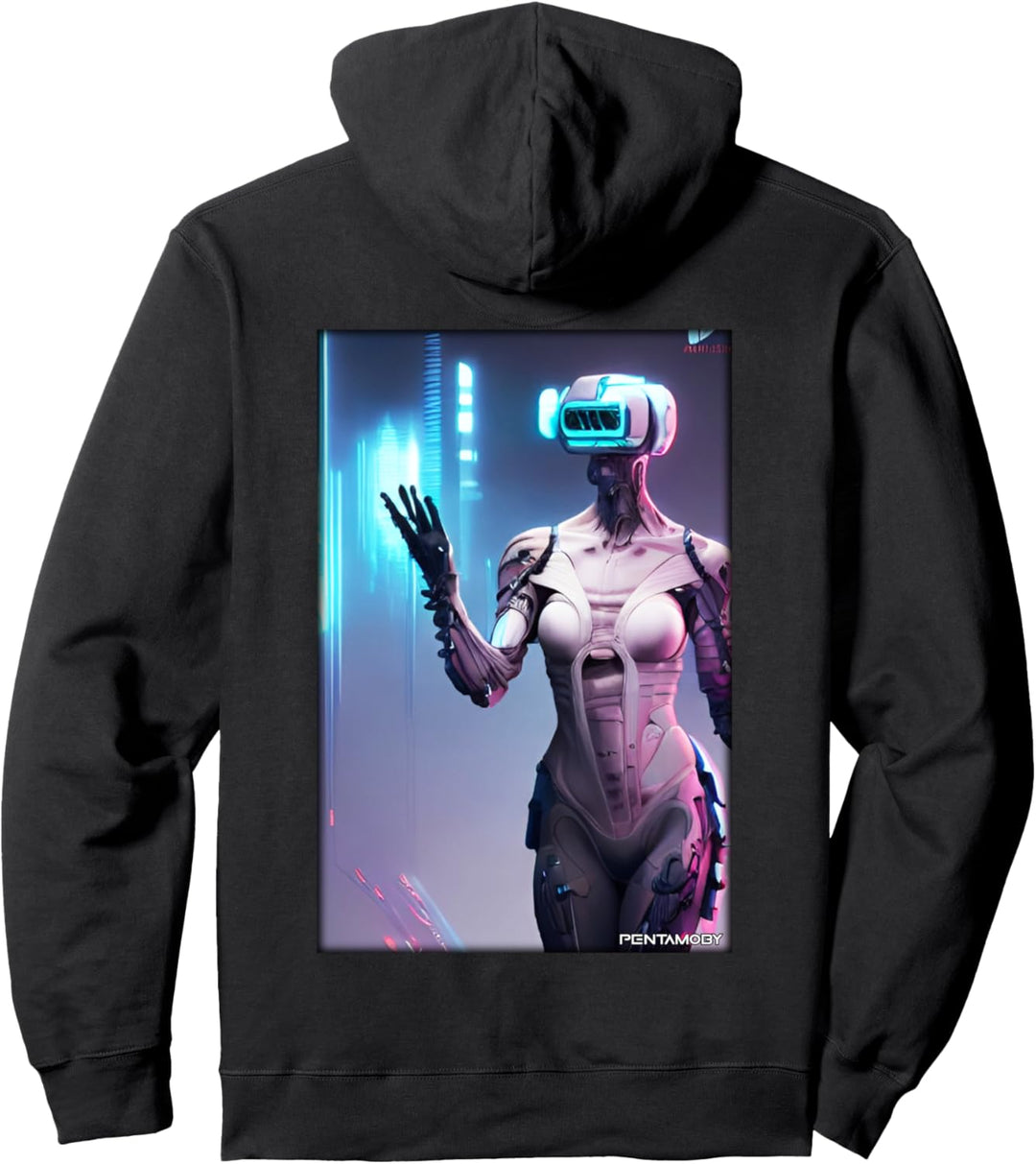 Roboter Zukunft Technologie Wissenschaft Sci-Fi Maschine Pullover Hoodie