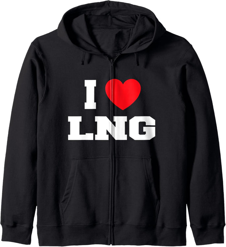 I Love Lng Kapuzenjacke