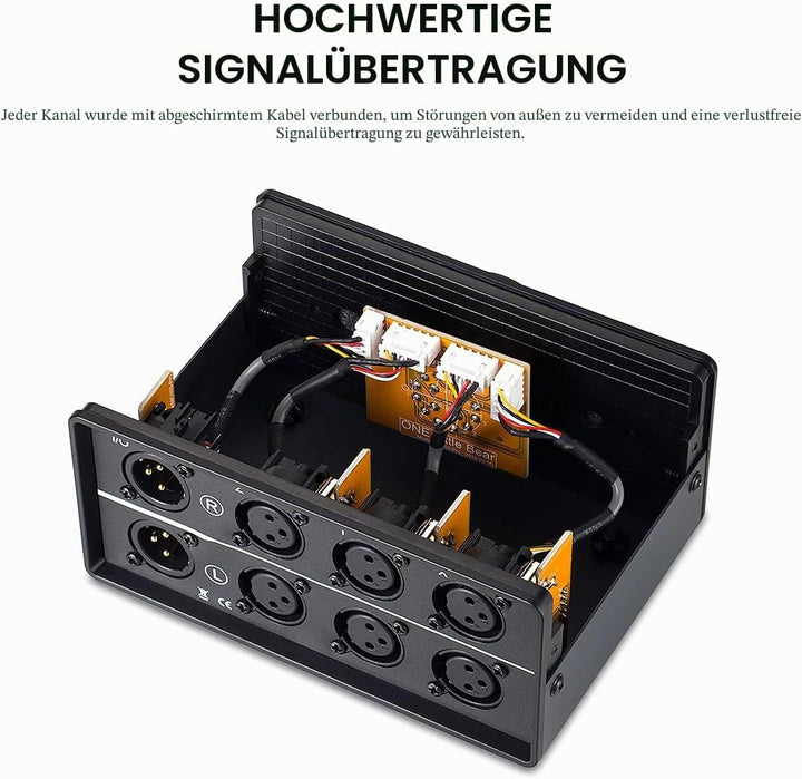 Nobsound 3-IN-1-OUT XLR Audio Switch ; Balanced Audio Converter ; 3-Way Stereo Passive Audio Selecto