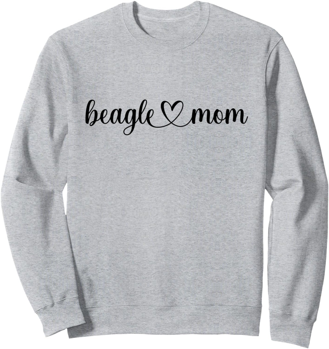 Dog Love Heart Beagle Mom Sweatshirt