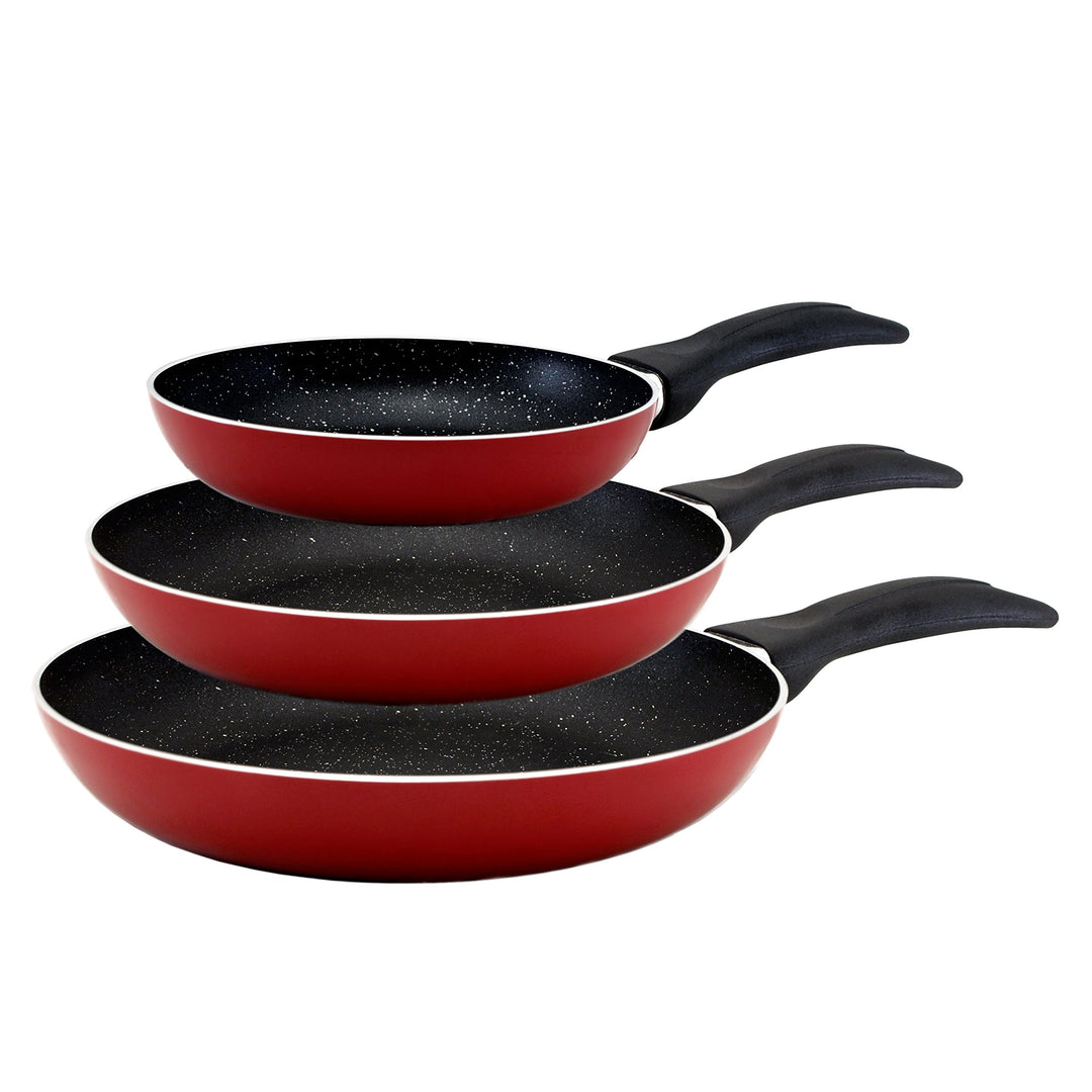 San Ignacio De 3 Sartenes Con Revestimiento En Mármol Ø16 Ø20 Ø24 cm Marmor Bratpfannen-Set 3-teilig