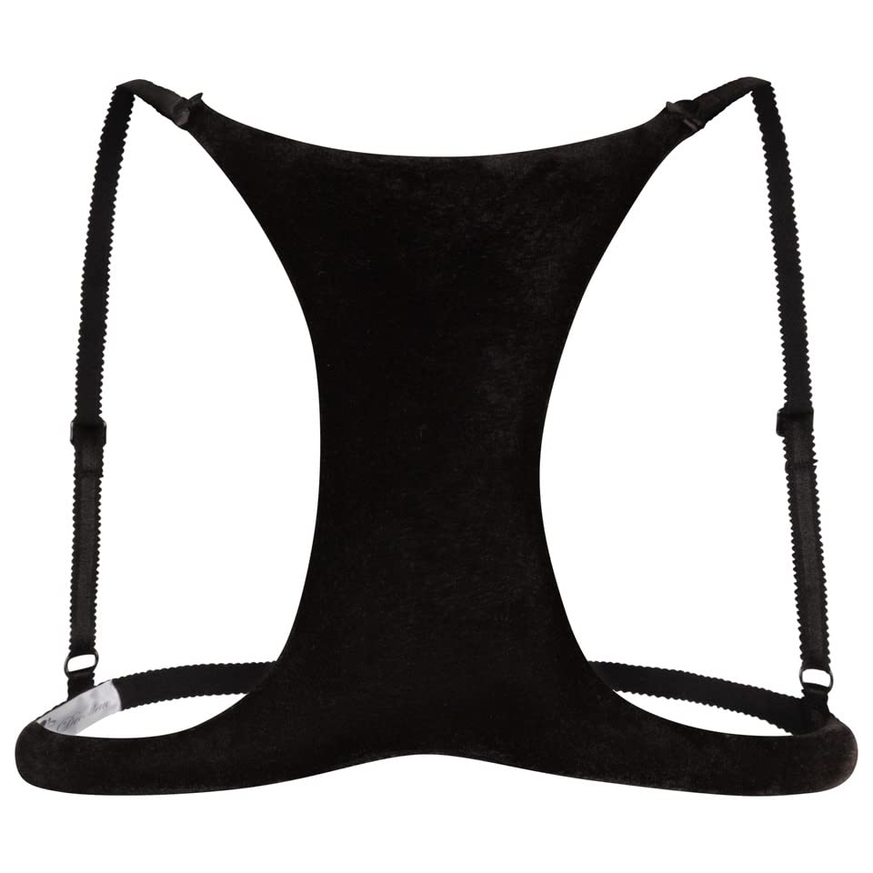La Decollette Original faltenfreie Dekolettee Schlaf BH Uni Grösse Black Velvet
