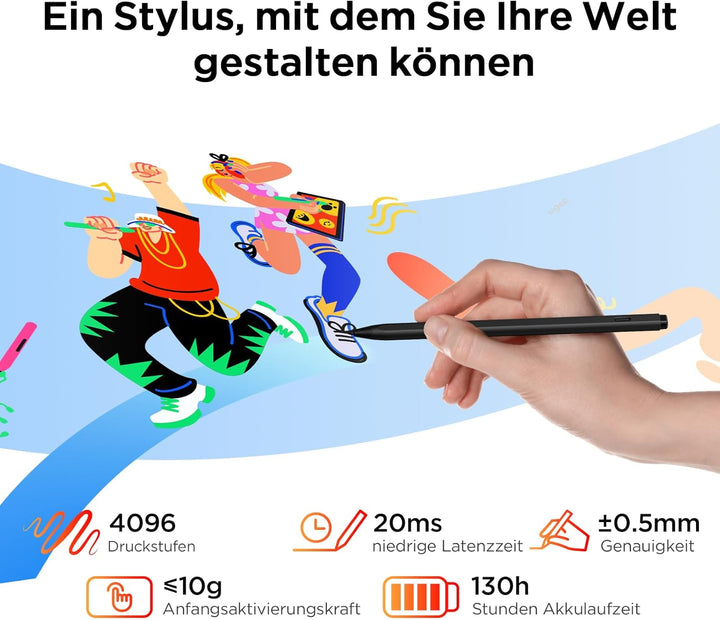 UGEE UT2 Fun Drawing Pad Standalone No Computer Needed mit 10,36 Zoll 2K Display und NanoMatte Finis