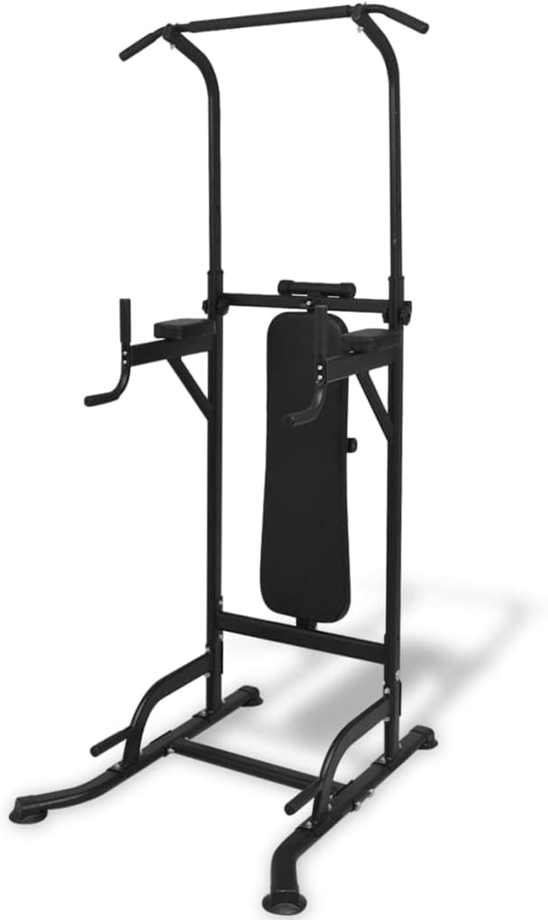 Power Tower mit Sit-Up-Bank verstellbar von bis Multifunktionale Kraftstation mit Klimmzugstange, Be