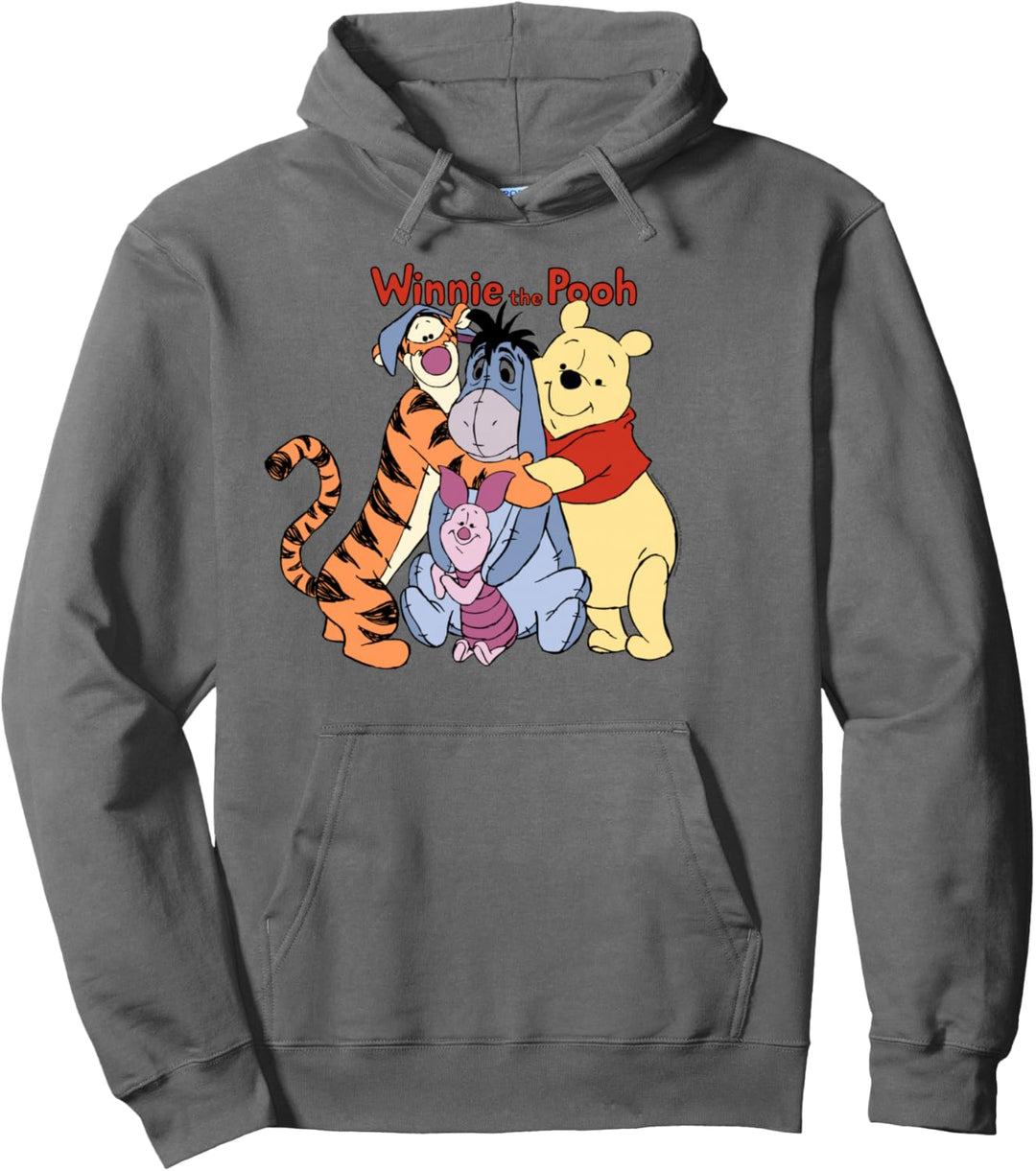 Disney Winnie The Pooh Group Shot Hug Pullover Hoodie