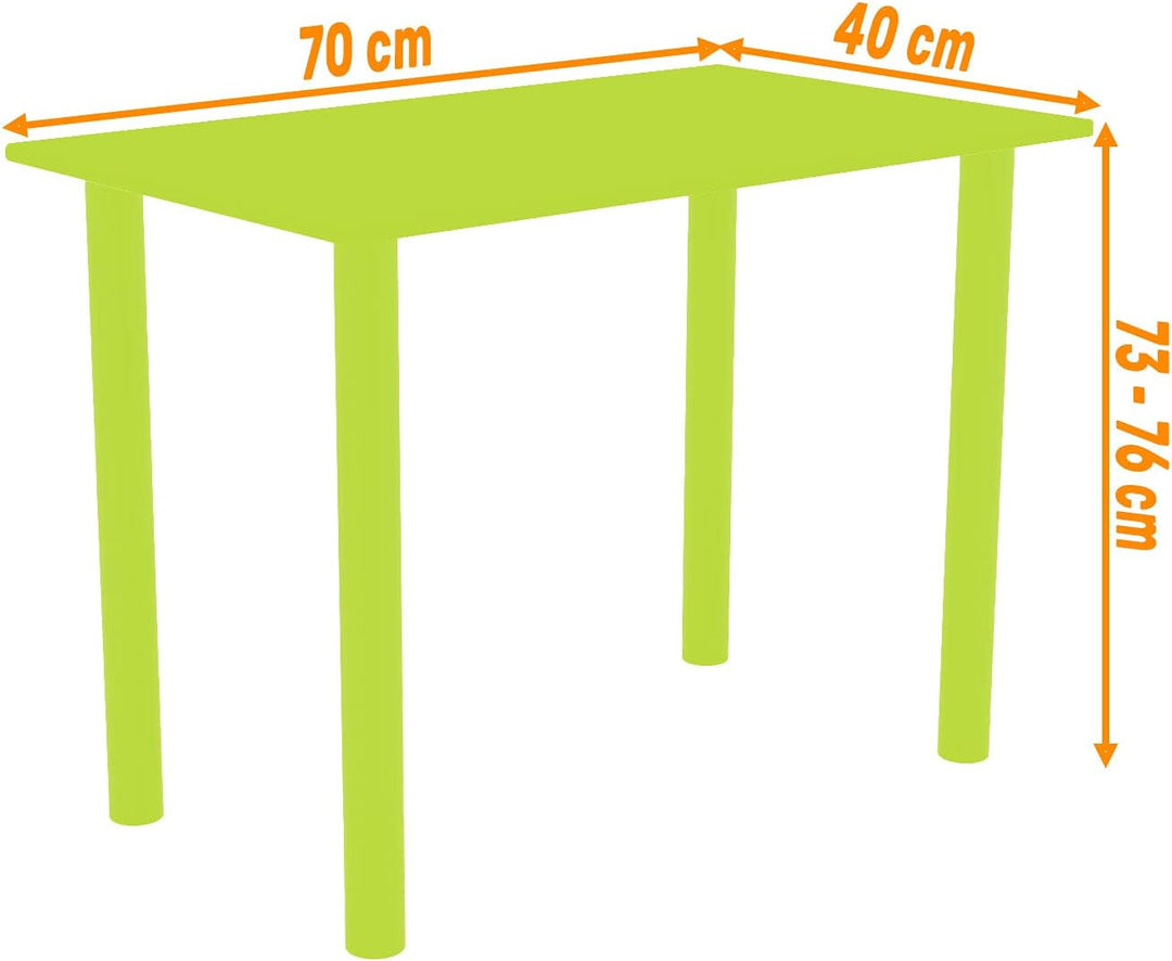 mikon 70x40 | Esszimmertisch - Esstisch - Tisch mit Chrombeinen - Küchentisch - Bürotisch | ANTHRAZI