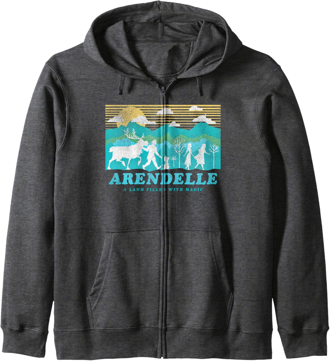 Disney Frozen 2 Arendelle Group Silhouette Poster Kapuzenjacke