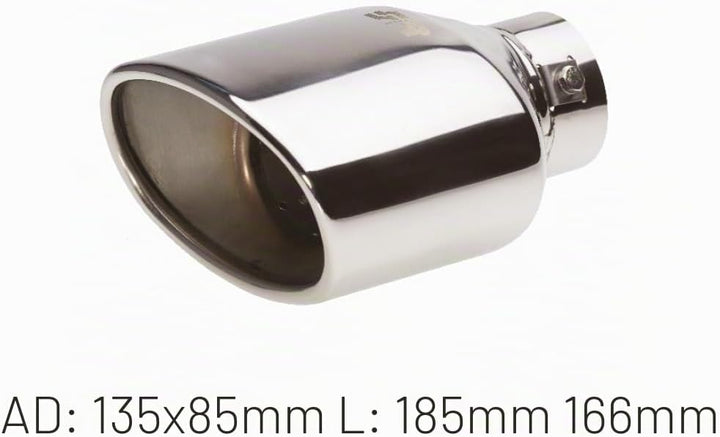 Simoni Racing TRX/74 Exhaust Tip Oval, INOX