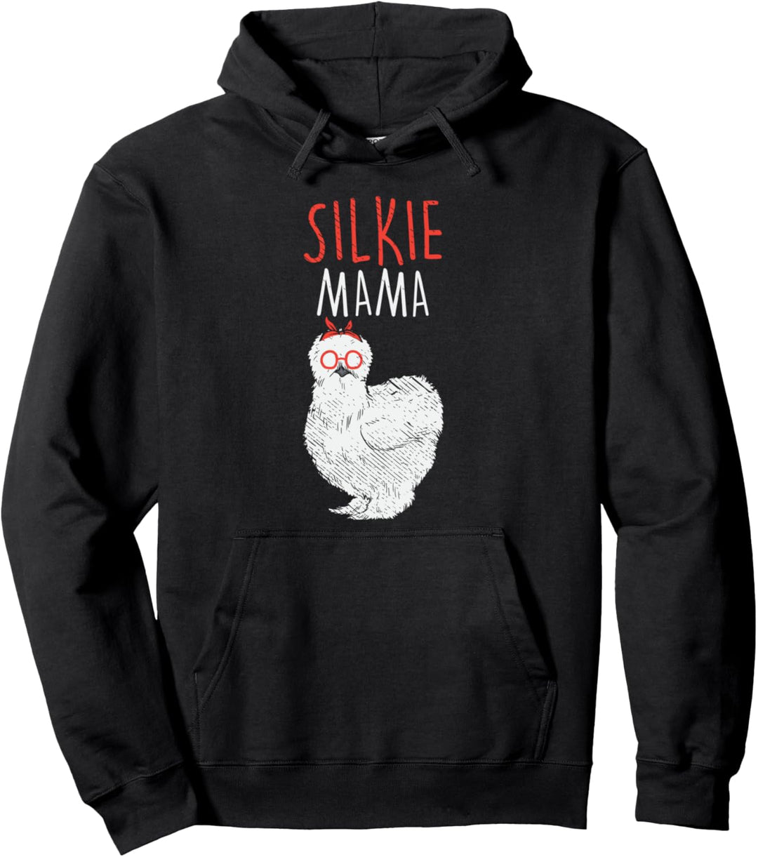 Silkie Mama Seidenhuhn Huhn Hühner Geschenk Pullover Hoodie